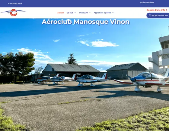Site de l'Aéroclub Manosque Vinon