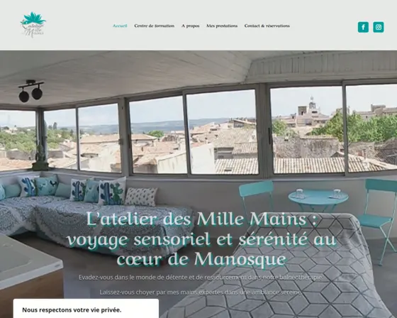Site de L'Atelier des Mille Mains